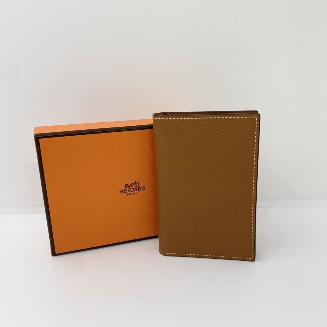 Hermes MC2 Euclide Card Holder Gold Epsom Leather in 2023