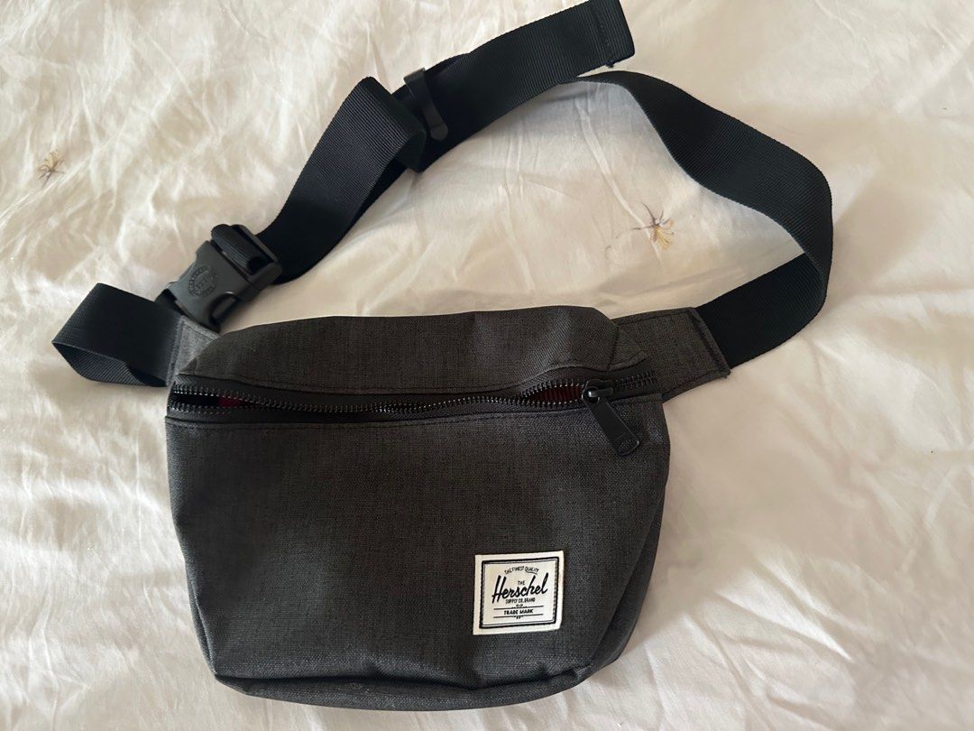 Herschel Fifteen Hip Pack Black Men s Fashion Bags Sling Bags