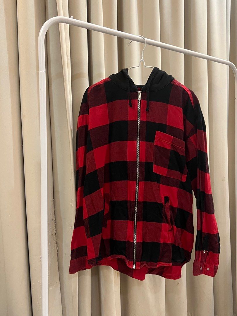 H&m flannel new arrivals hoodie