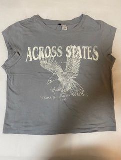 H&M Gray Graphic Tee