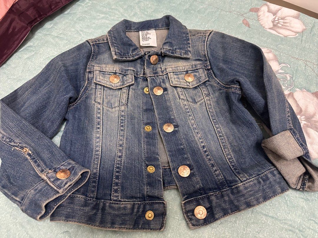 H&m denim cheap jacket kids