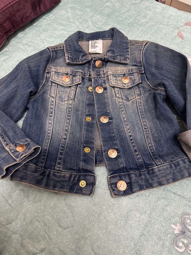 H&m baby girl denim jacket online