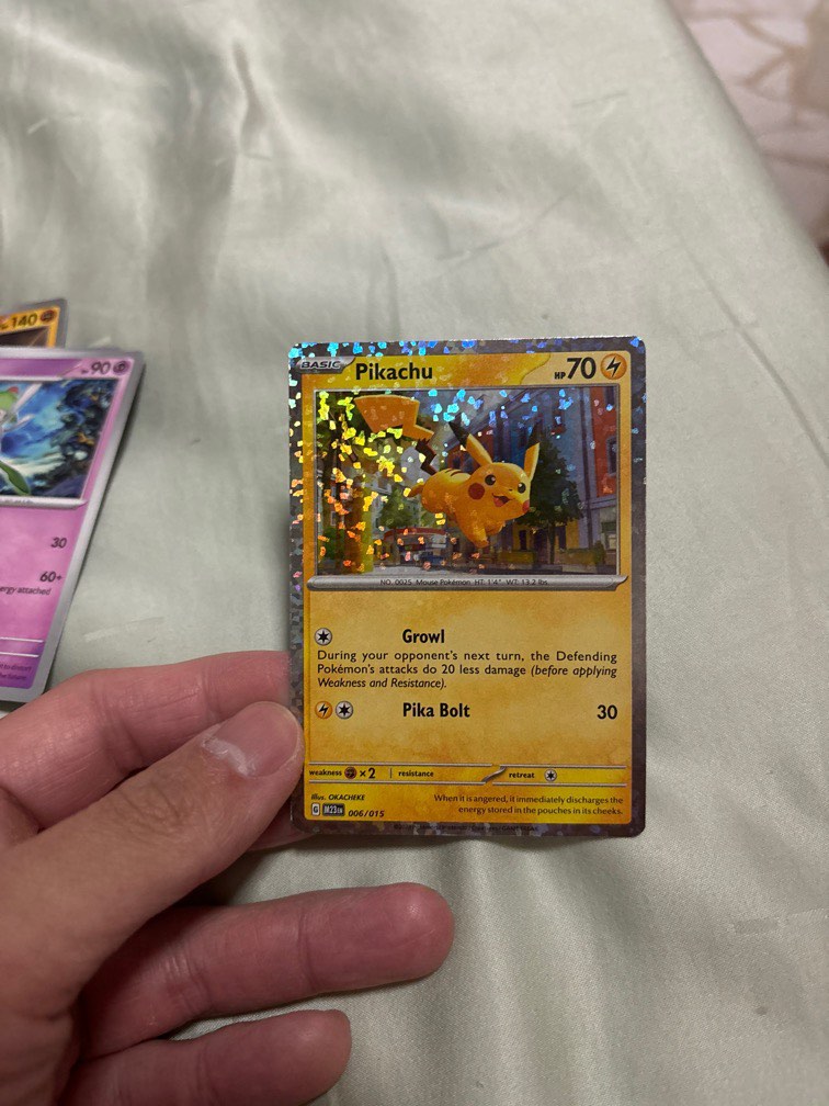HOLO PIKACHU CARD, Hobbies & Toys, Toys & Games on Carousell