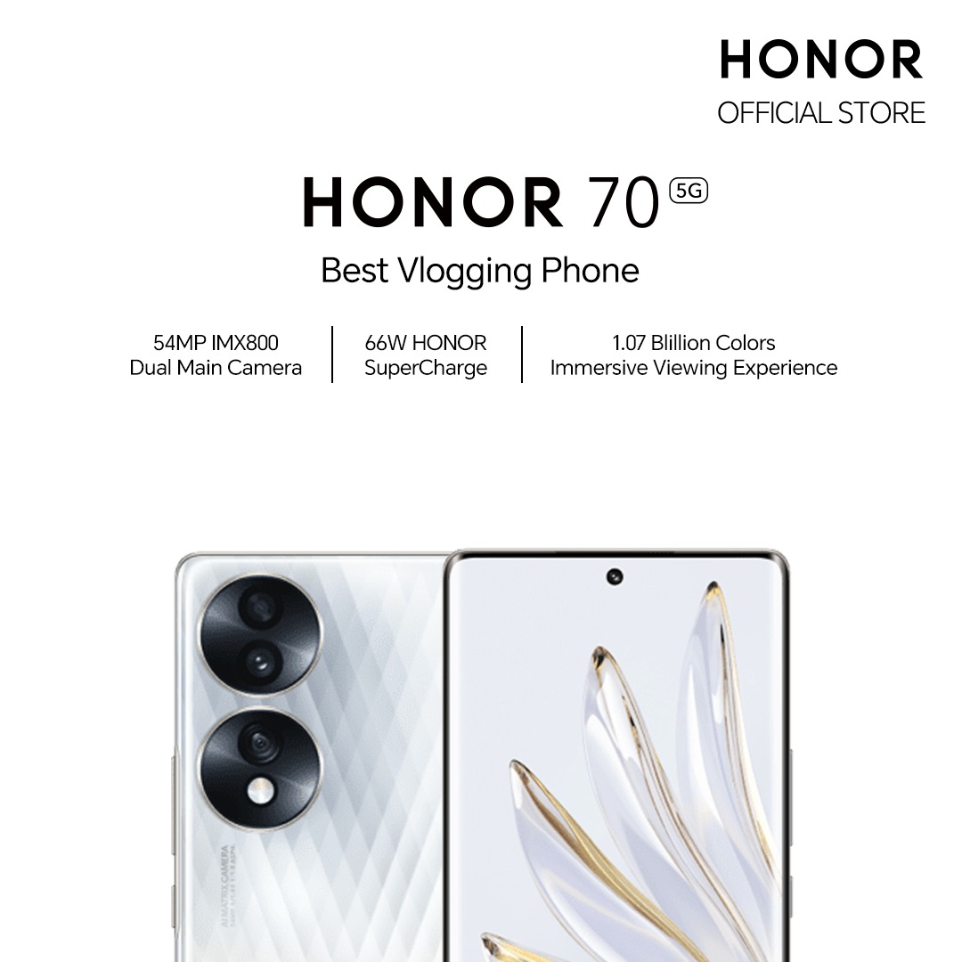 HONOR 70 5G - Best Vlogging Phone, Mobile Phones & Gadgets, Mobile ...