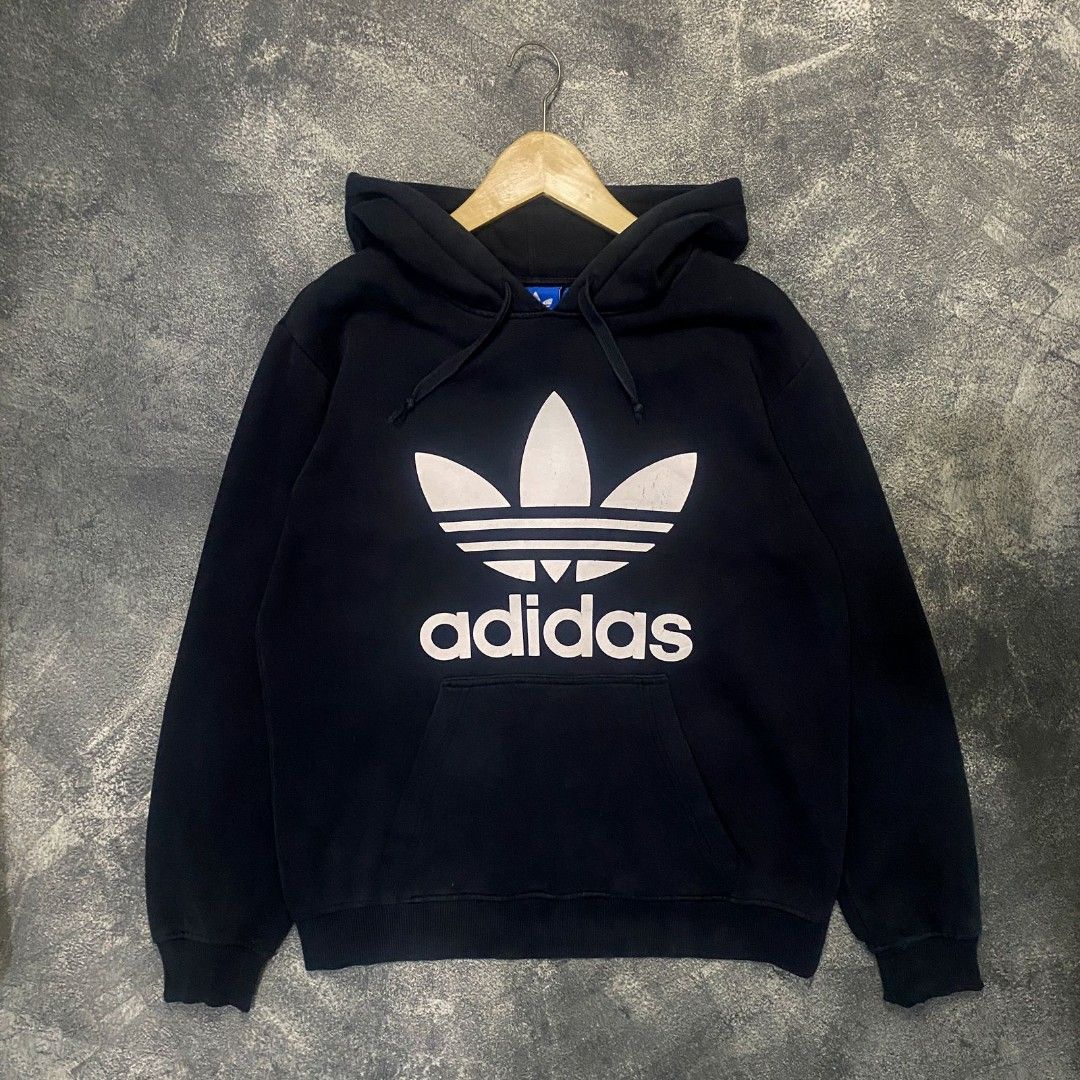 Hoodie adidas hitam hotsell