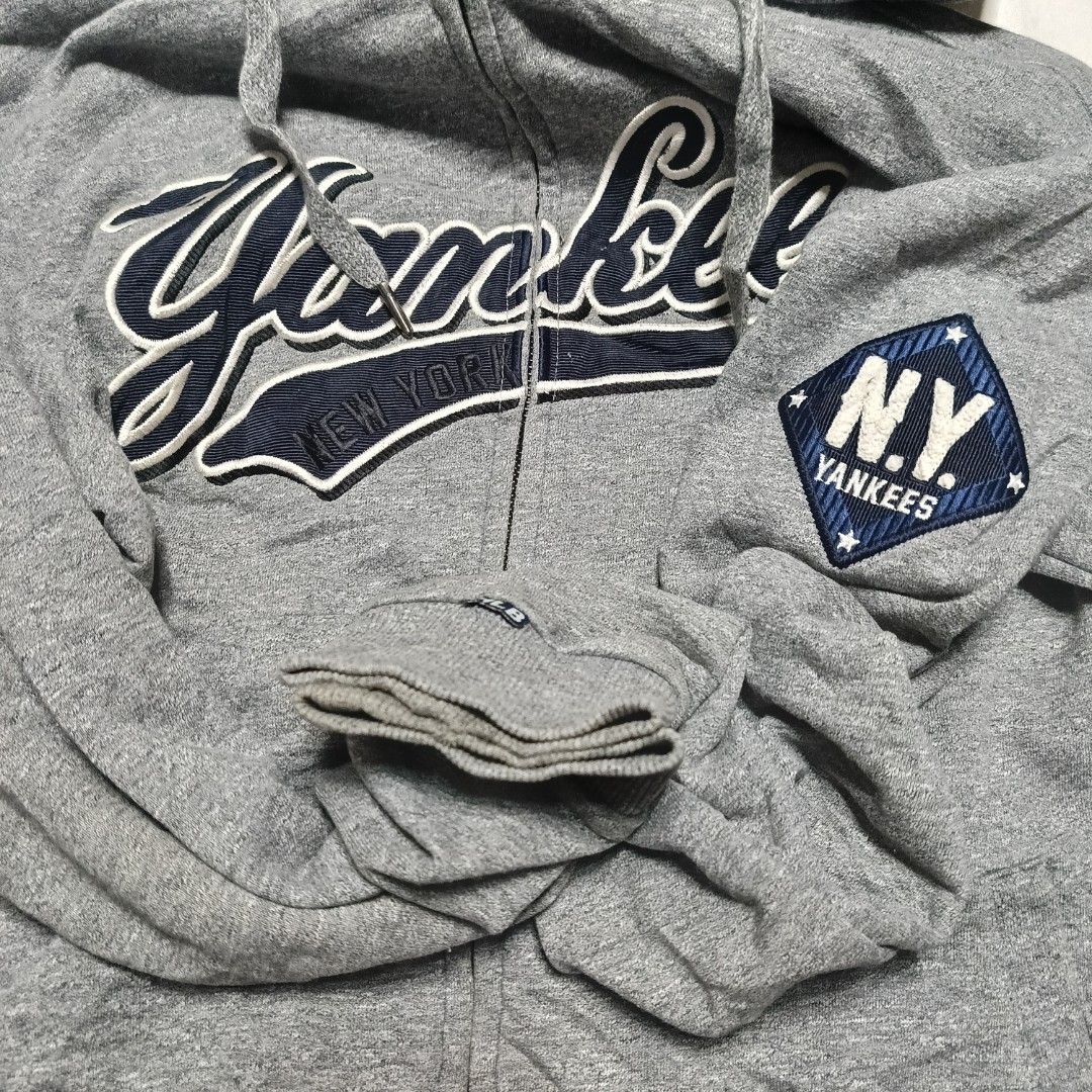 Hoodie Zipper MLB NY NEW YORK YANKEES Pullover Bordir Big Logo Jacket