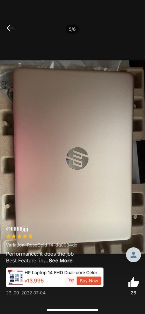 HP Laptop dual core 14” in Rose gold (Category: Laptops & Notebooks) located in Marikina City. Submitted by llllaaaaa (Listing ID 1263845972, Image 1). Description: .