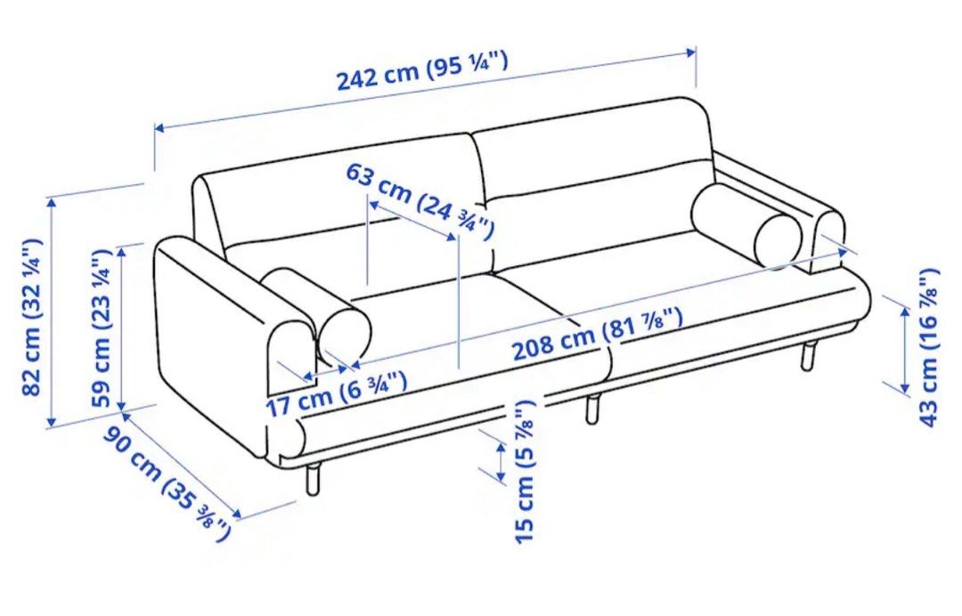 3 Seat Sofa LÅngaryd Furniture