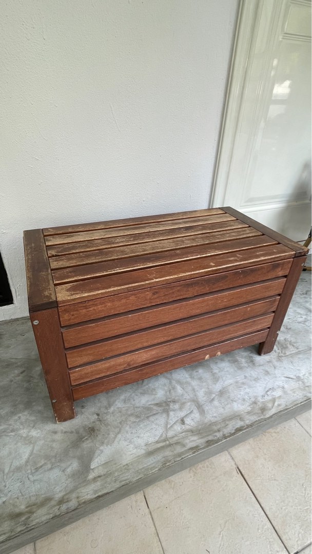 Ikea Applaro outdoor storage bench 80x41cmx 44cm, Furniture & Home Living, Outdoor Furniture on