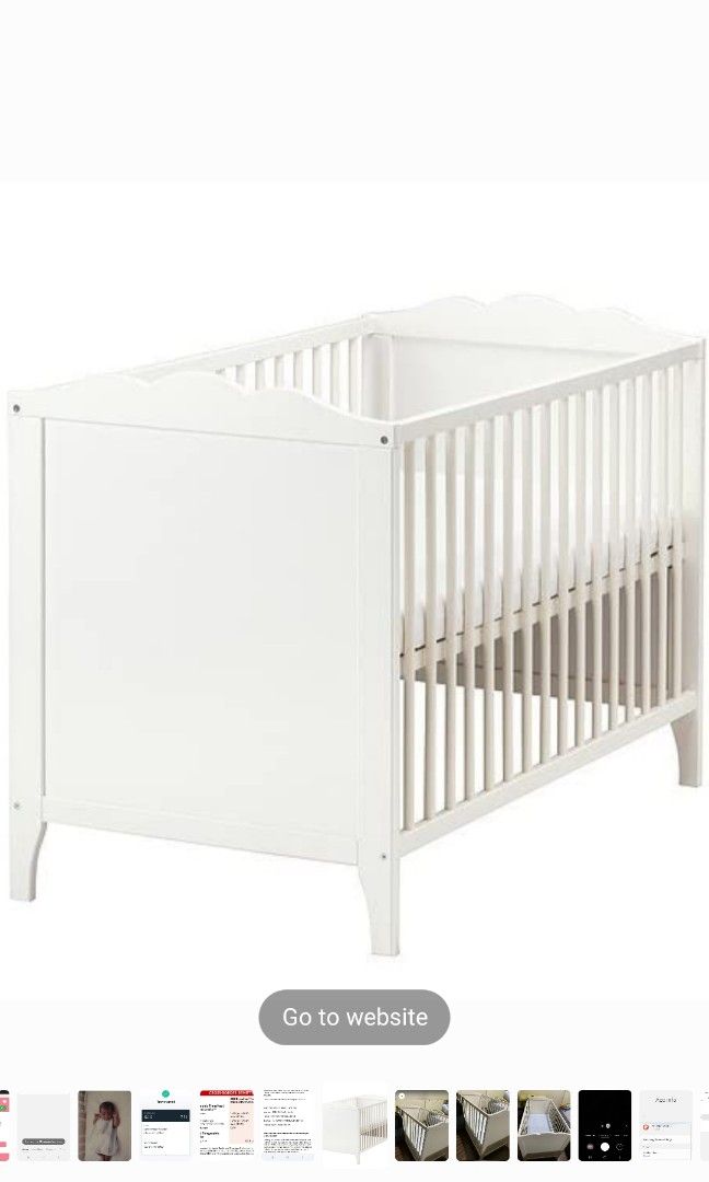 Ikea Baby Cot, Babies & Kids, Baby Nursery & Kids Furniture, Cots & Cribs on Carousell