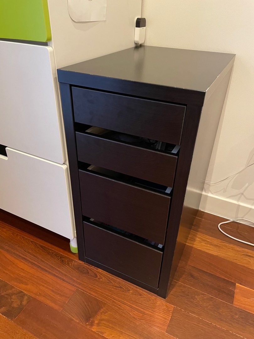 IKEA Micke 4 drawers, Furniture & Home Living, Furniture, Shelves