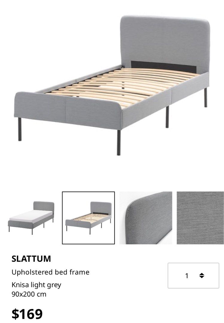 Ikea slattum twin cheap