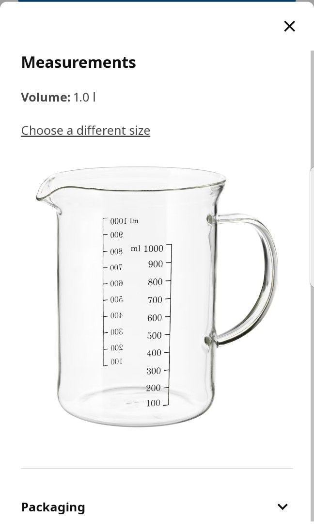 Ikea Vardagen Measuring Jug Glass 10 L Furniture And Home Living Kitchenware And Tableware 2170