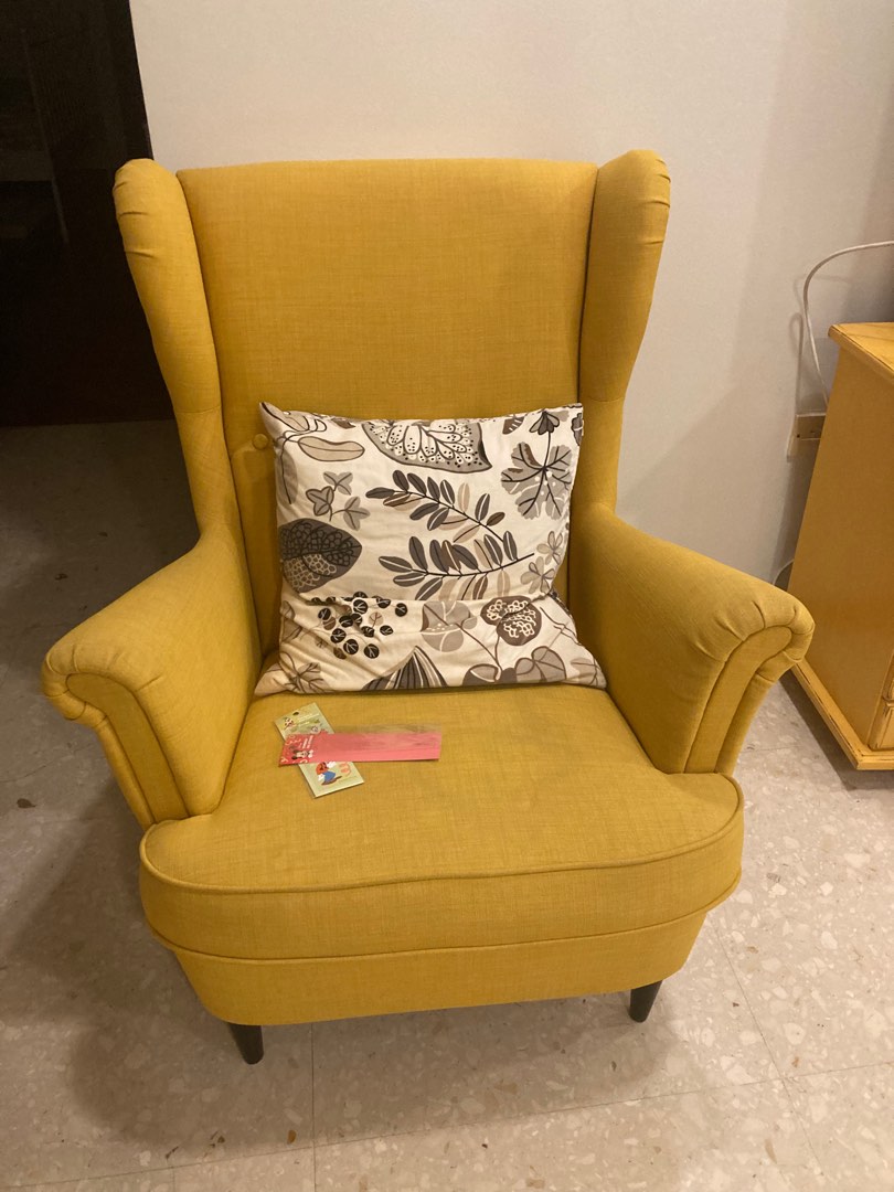 IKEA YELLOW ARMCHAIR SELF COLLECT Furniture Home Living