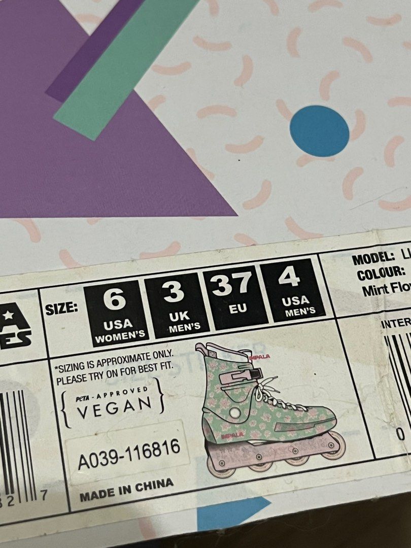 Impala Inline Skates (Mint Flower Power), Sports Equipment, Sports