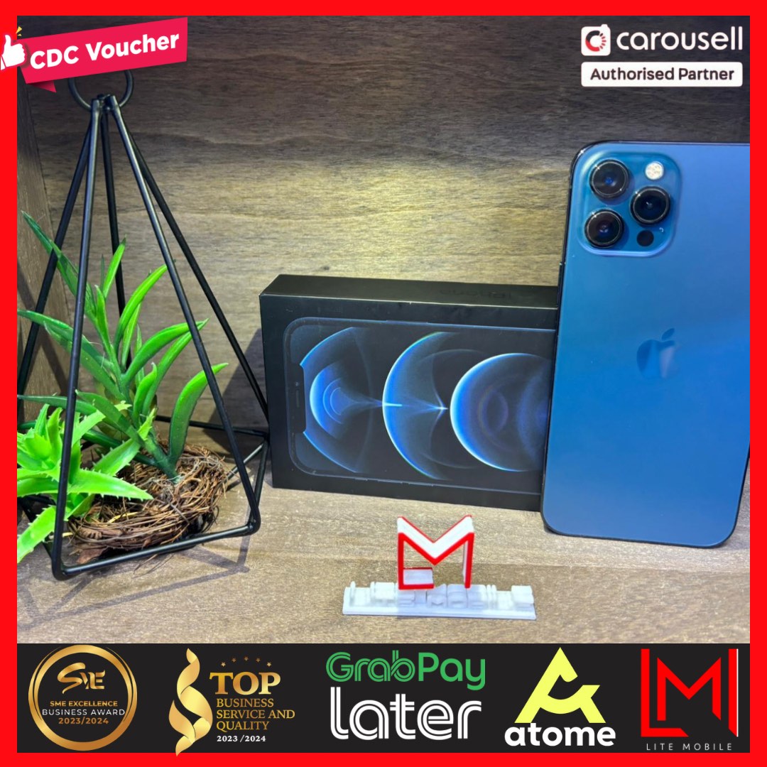 IPhone 12 Pro Max Pacific Blue 256GB Mobile Phones Gadgets Mobile 