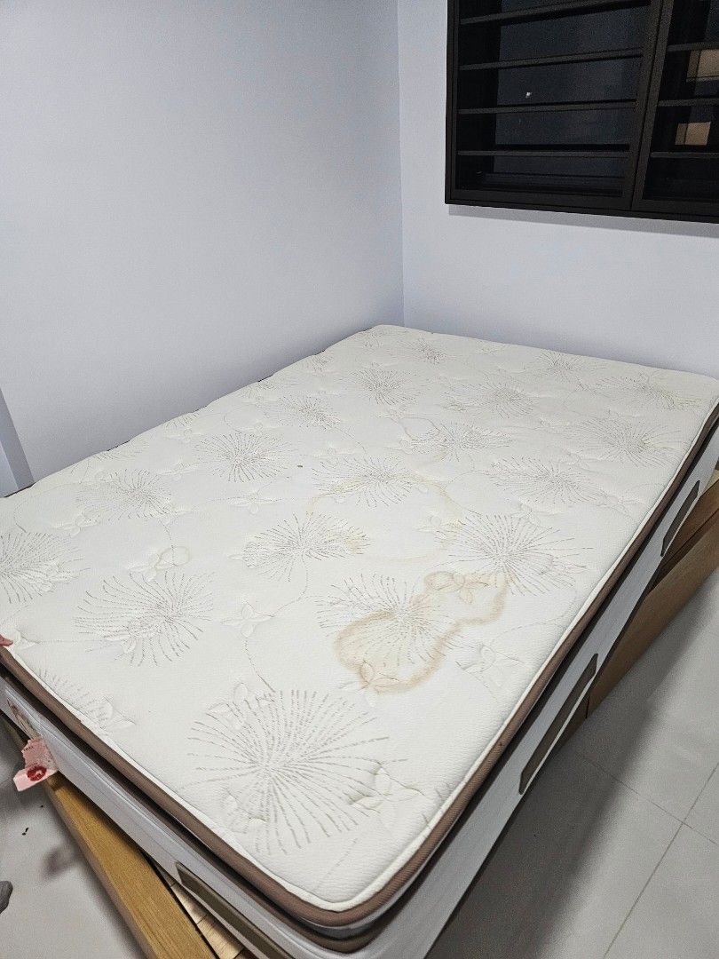 Japanese Storage bed Frame with Sealy mattress, Furniture & Home Living