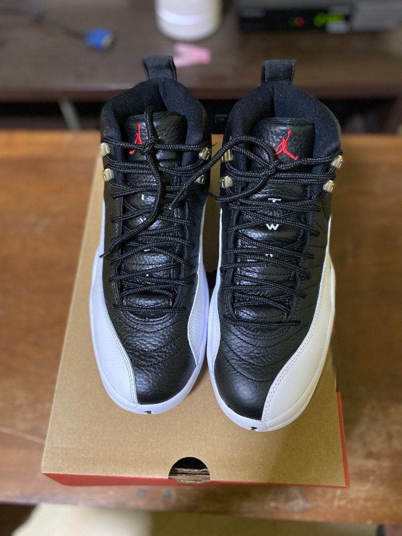 Black jordan 12 size 7 sales