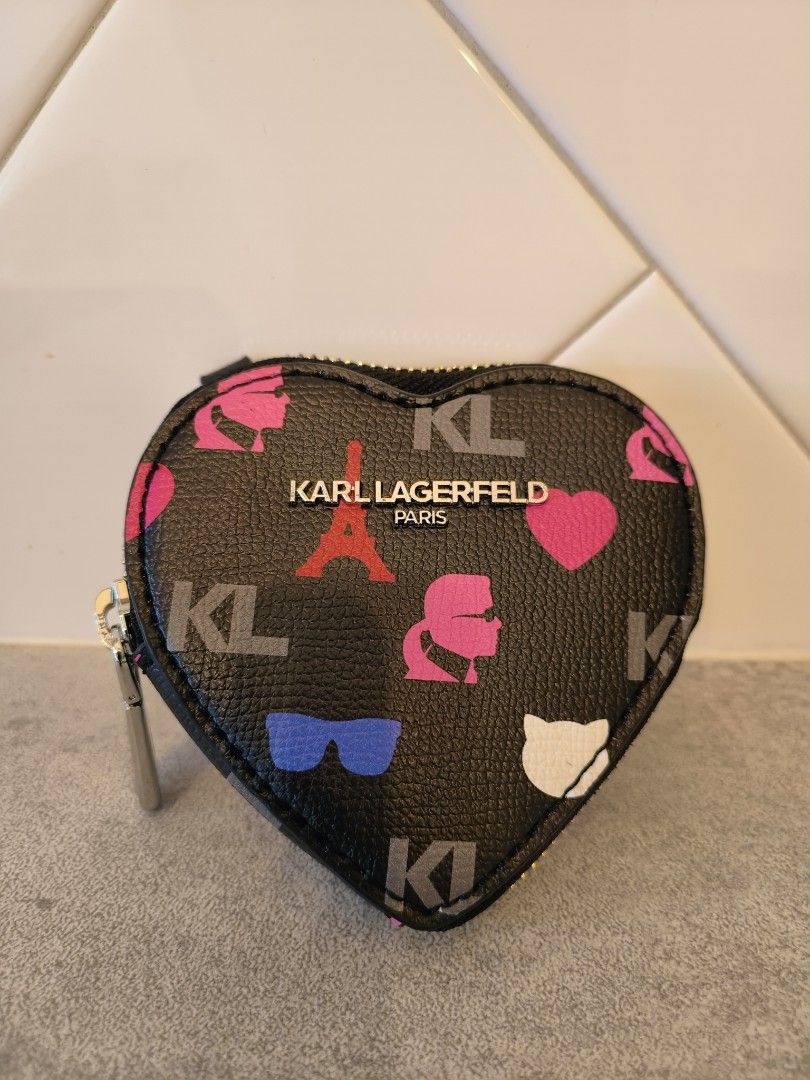 Karl Lagerfeld Paris Heart and Sunglasses Keychain