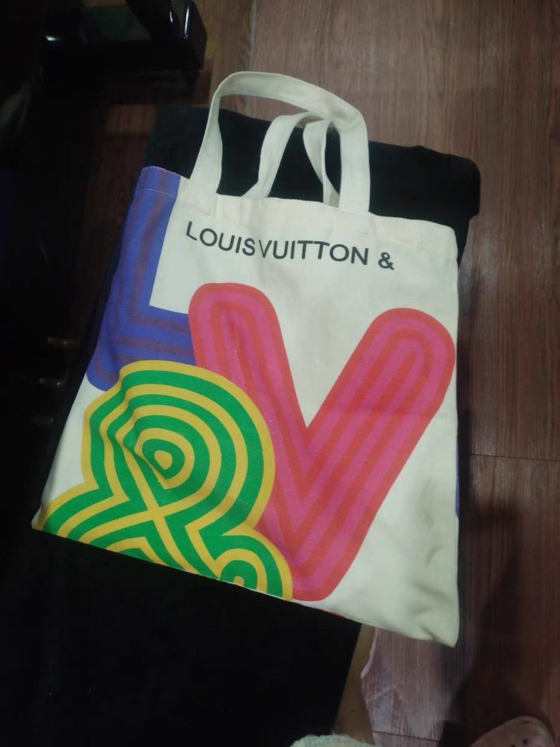 Khaki Color LV Louis Vuitton City Guide Event Exhibition Exclusive Tote Bag  Canvas (FREE POSTAGE)