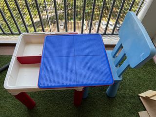 Kids Lego table and ikea chair