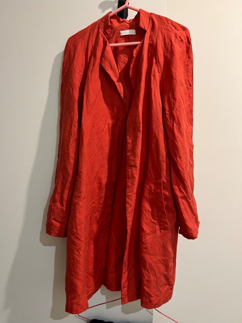 Kookai red blazer shop
