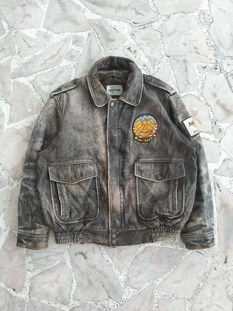 Leather clearance champion jacket