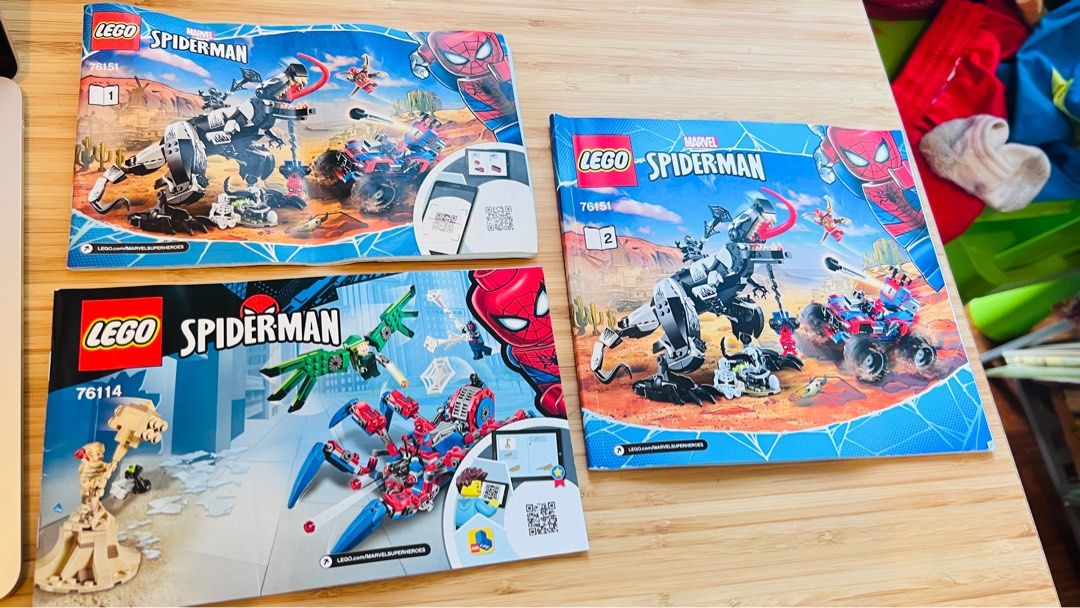 Bundle- Lego 76151: Venomosaurus Ambush and Lego 76114: Spider