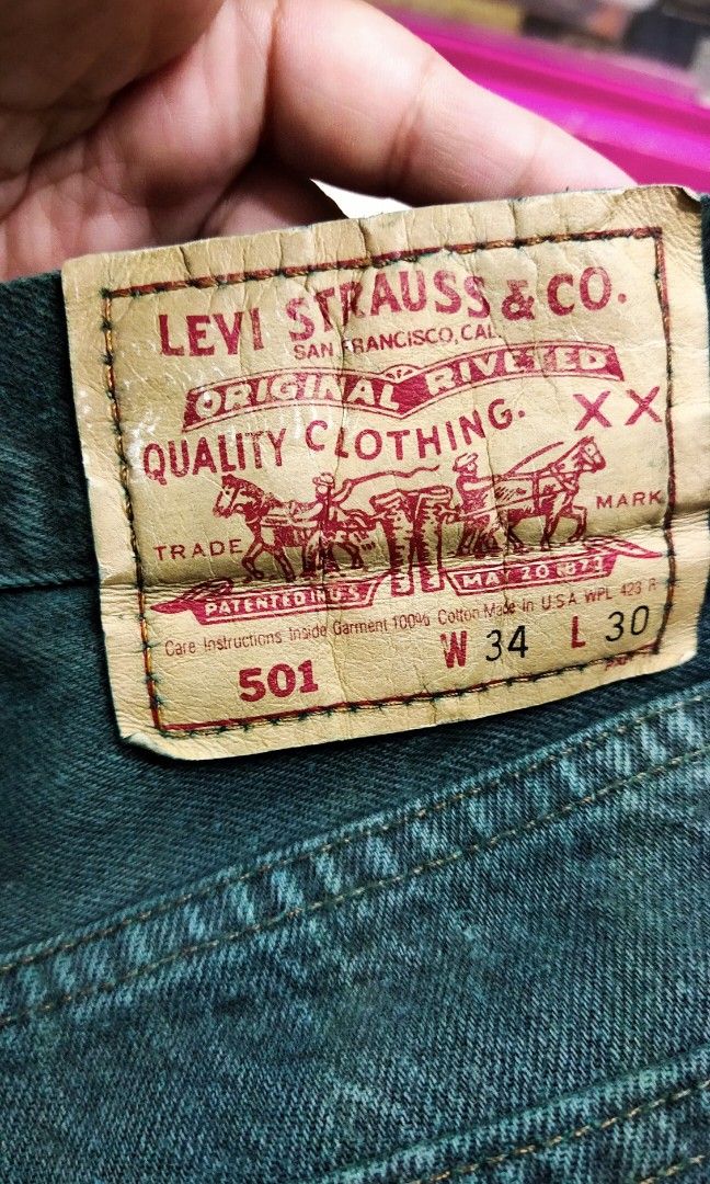 Levi 501 red tag jeans cheap