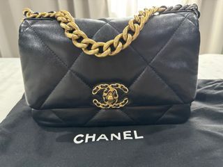Chanel Black Tennis Racket With Leather X Chain CC Cover NEW