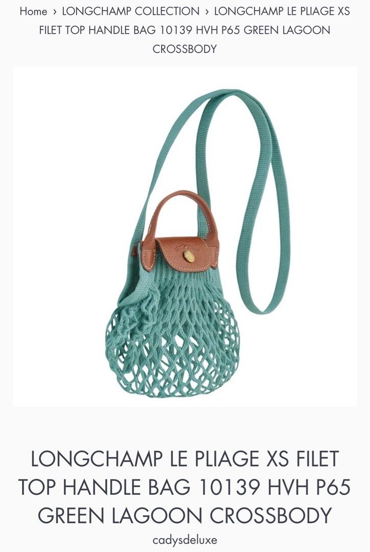 Longchamp Le Pliage Filet Mesh Bag XS, Women's Fashion, Bags & Wallets,  Cross-body Bags on Carousell