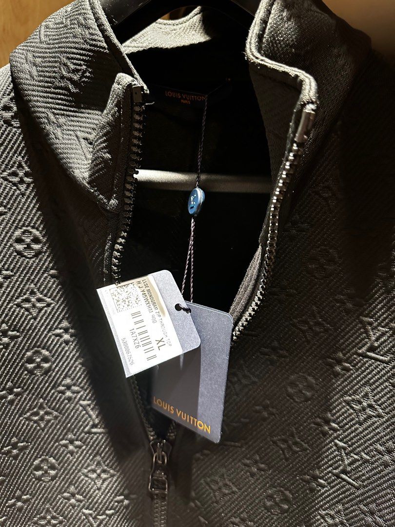 Louis Vuitton Lvse Monogram Zip Through Top, Black, XXL