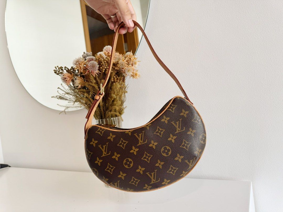 Louis Vuitton // Vintage Brown Monogram Croissant PM Shoulder Bag – VSP  Consignment