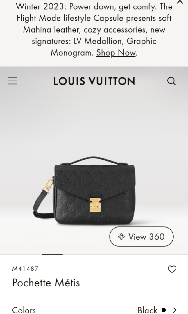 Louis Vuitton Empreinte Pochette Metis M41487– TC