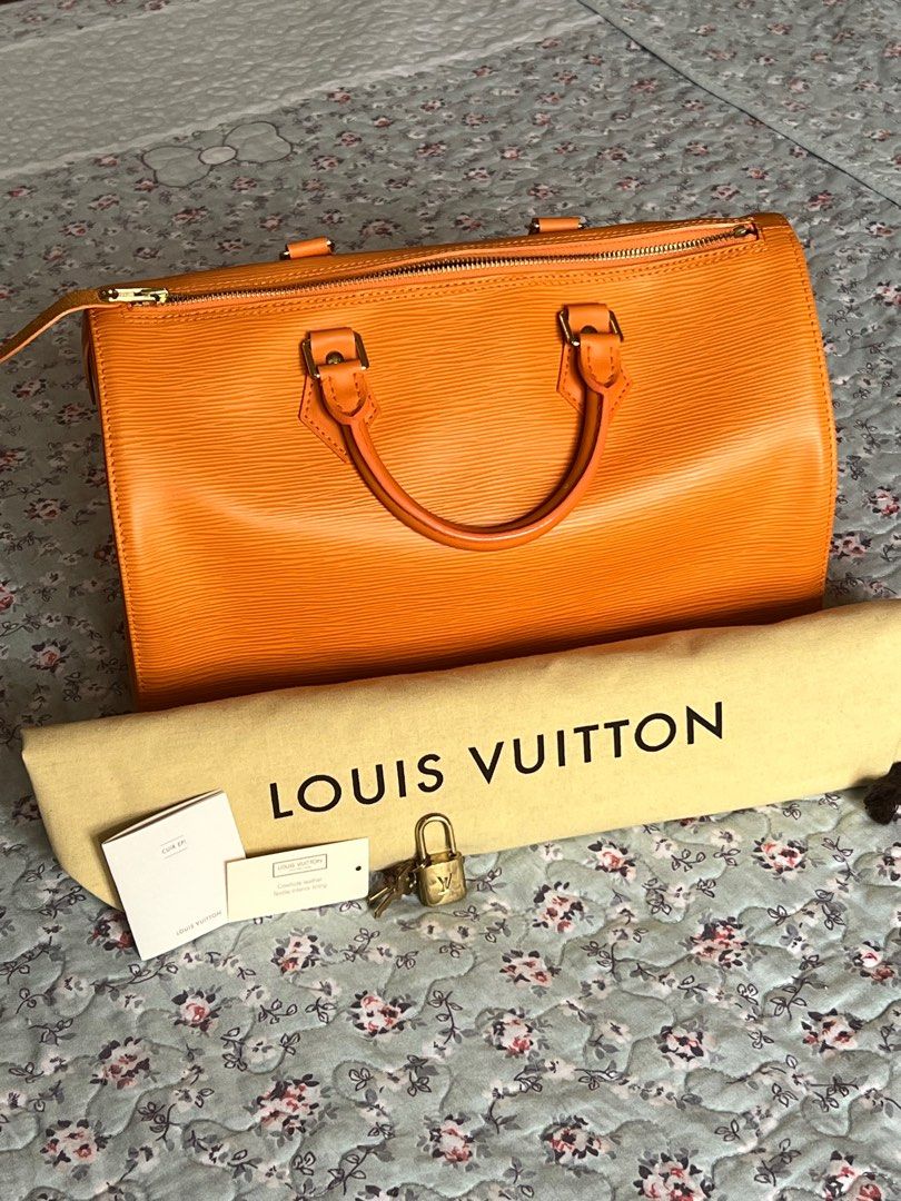 Louis Vuitton Vintage Louis Vuitton Speedy 25 Yellow Epi Leather City