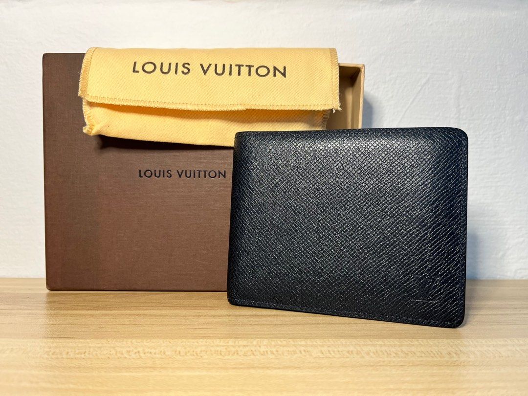 Authentic LOUIS VUITTON Monogram Eclipse Portefeuille Slender M62294 Bill  hol