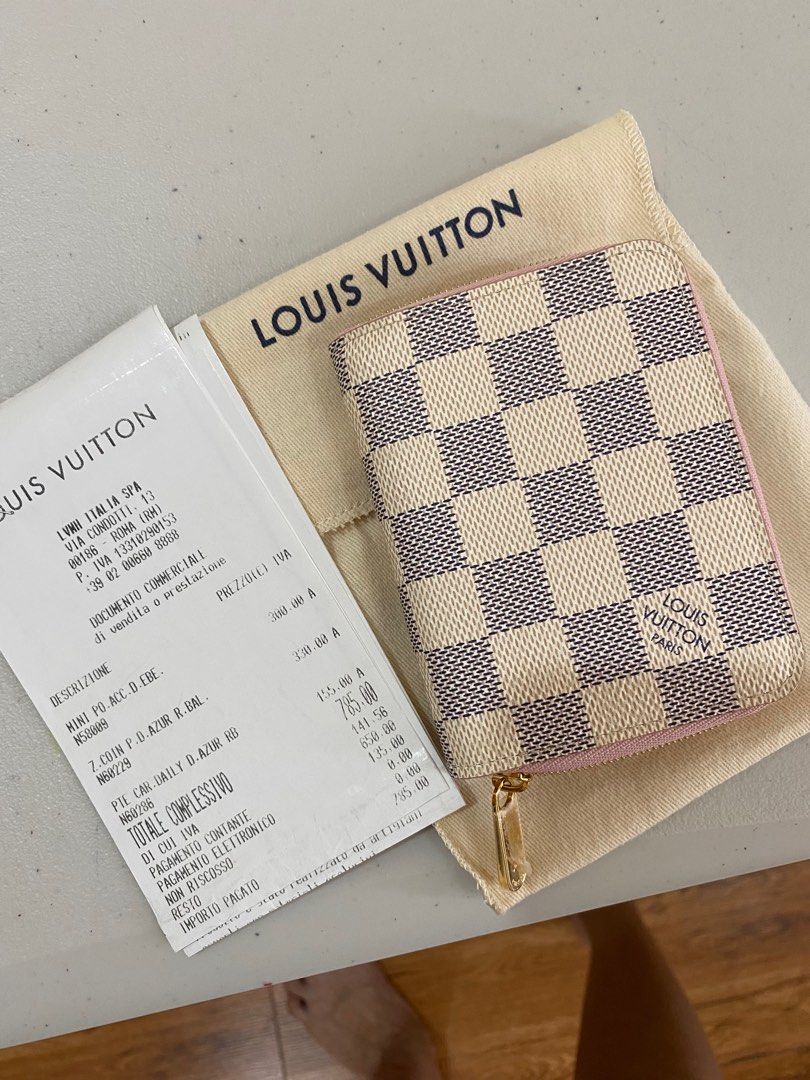 NEW LOUIS VUITTON “ GROOM “ COIN PURSE ZIPPY POUCH In Orange