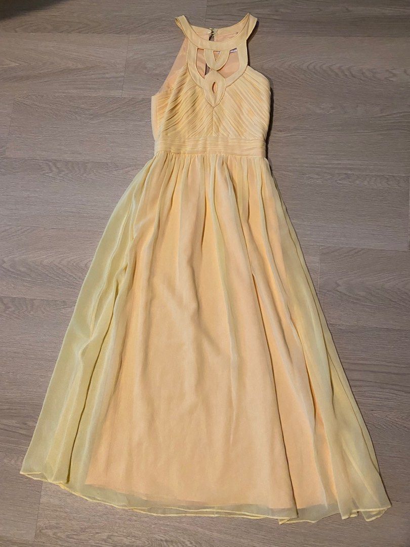 Golden yellow discount bridesmaid dresses