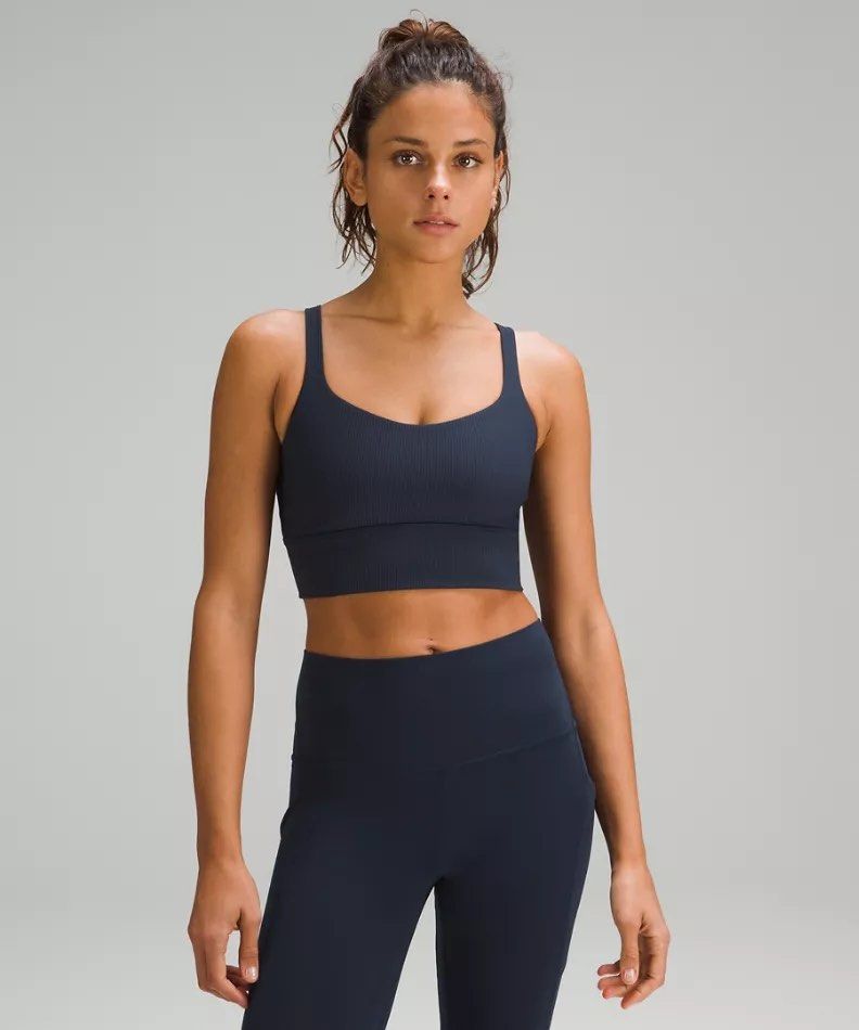 Lululemon Nulu Asymmetrical Yoga Tank Top - Black / True Navy