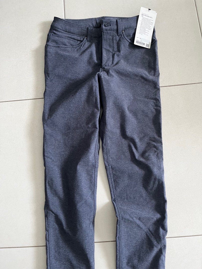 Lululemon Men's ABC Pant Slim 34” LM5983S HDNY Heather Blue Size 28, Men's  Fashion, Bottoms, Trousers on Carousell
