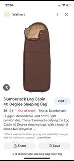 Slumberjacks Camping Sleeping Bag