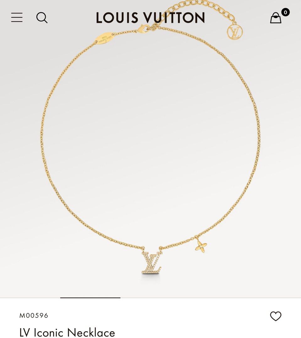 Louis Vuitton 2023 SS Lv iconic necklace (M00596)