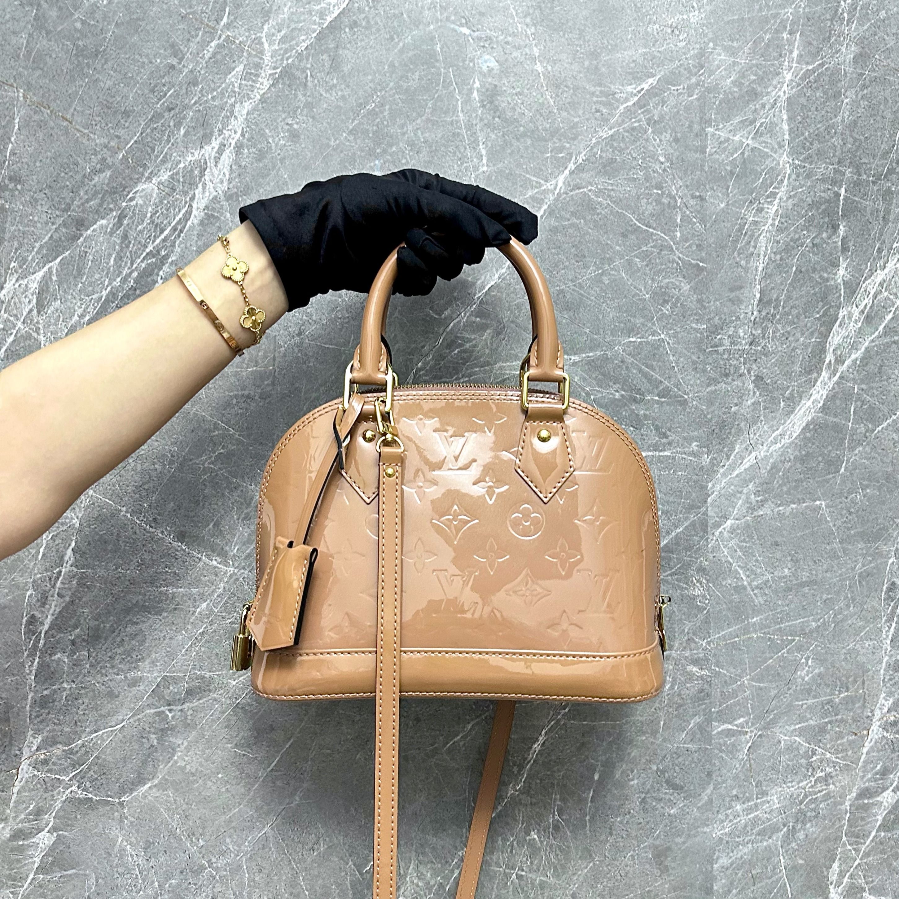 Louis Vuitton Alma Vernis BB Dune Bag