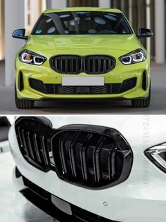 Kidney Replacement Front Grill for BMW F20 F21 2015-2019 118i 120i 125i  m140i m performance Gloss Black Grills Accessories
