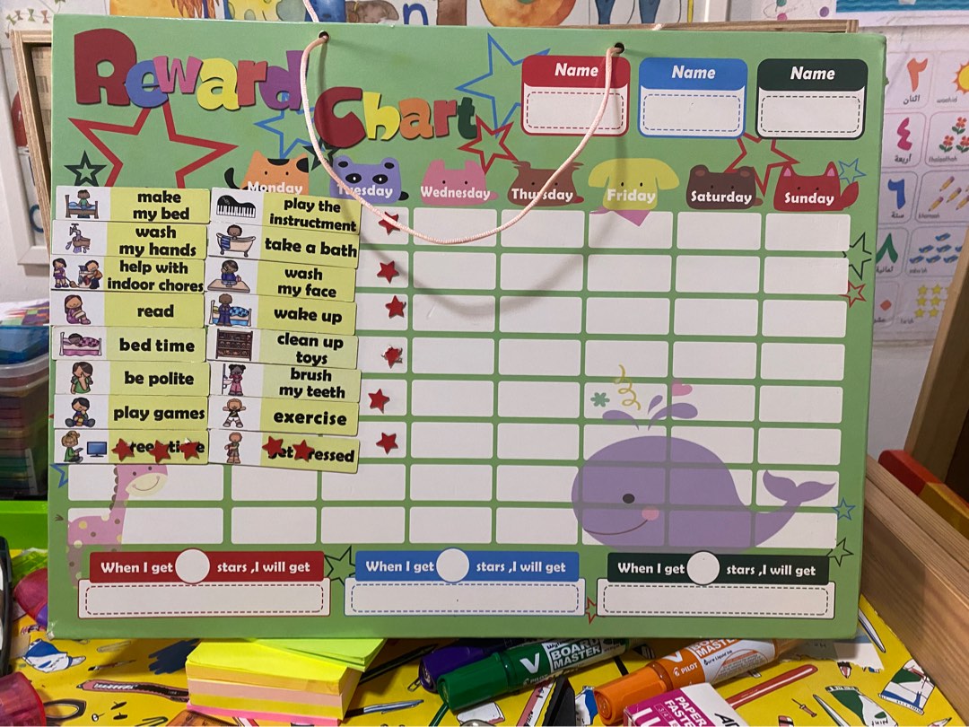 Reward Chart for children, Everything Else on Carousell