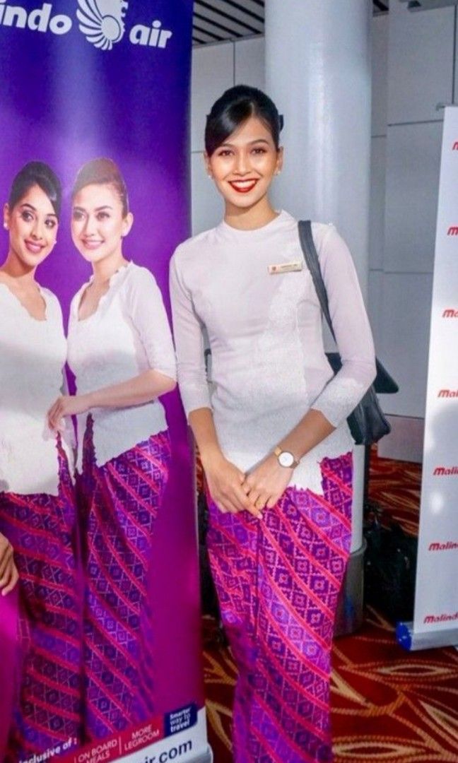 Malindo air uniform, Women's Fashion, Dresses & Sets, Traditional