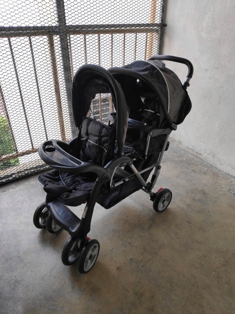 Mamakiddies double 2025 pram