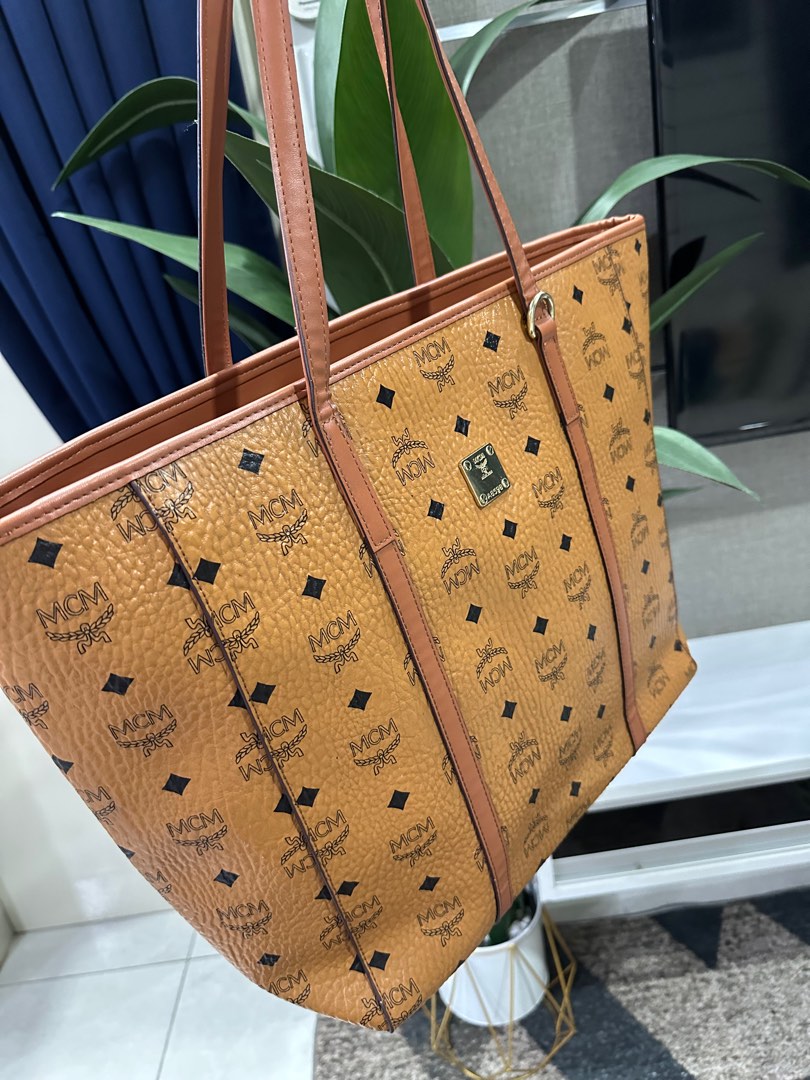 MCM tote bag, Luxury, Bags & Wallets on Carousell