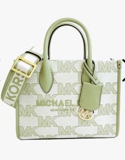 Michael Kors, Bags, Michael Kors Mirella Small Shopper Top Zip Xbody  Mulberry Glitter Multi Color