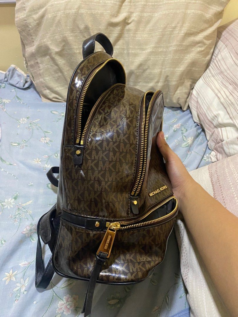 Michael Kors Rhea Glossy Backpack